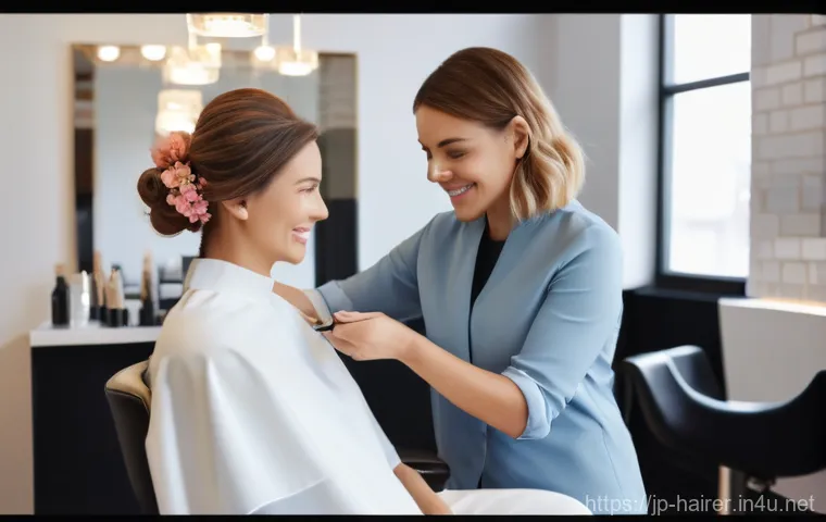 헤어디자이너 고객 관리 노하우 - **Image Prompt 1: Empathetic Hair Consultation**
    A visually captivating image capturing a heartf...